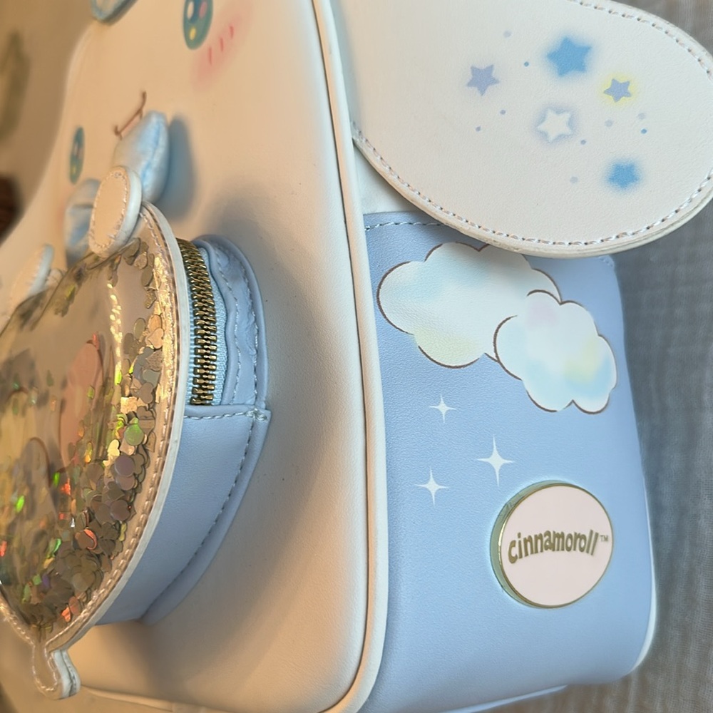 NWT Her Universe Cinnamoroll Balloon Mini Backpack with Sequins - Picture 7 of 16